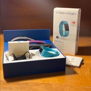 Fitbit charge 2 w/ original packaging&four bands